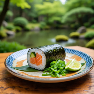 Ilustrasi Sushi (Meta AI)